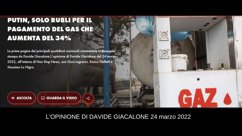 Davide Giacalone rtl 24 marzo 2022