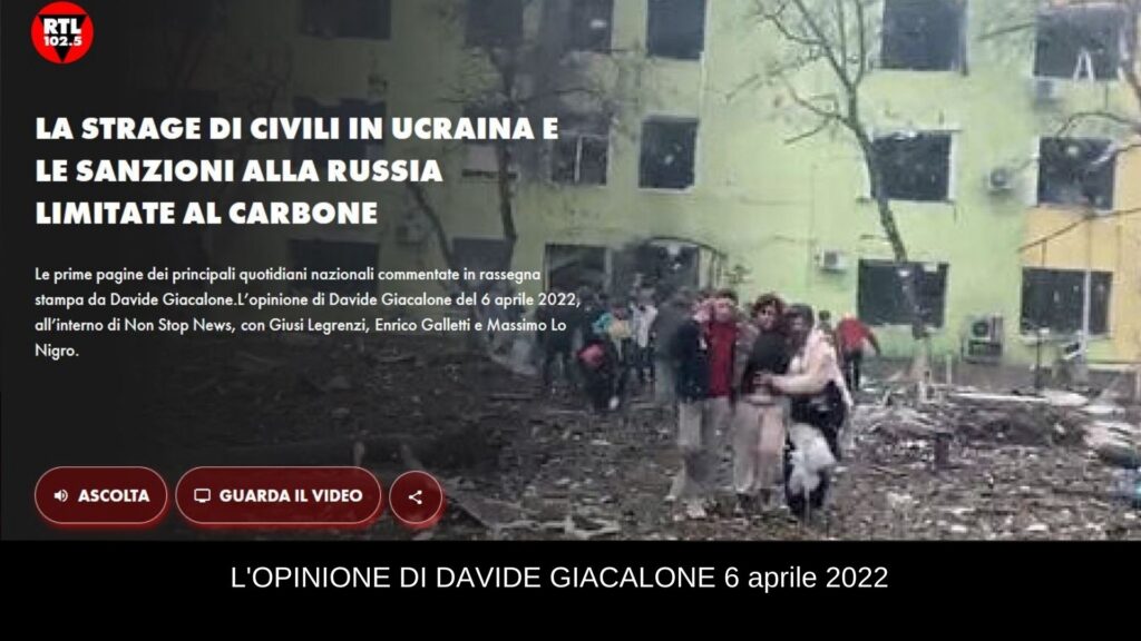 Davide Giacalone rtl 6 aprile