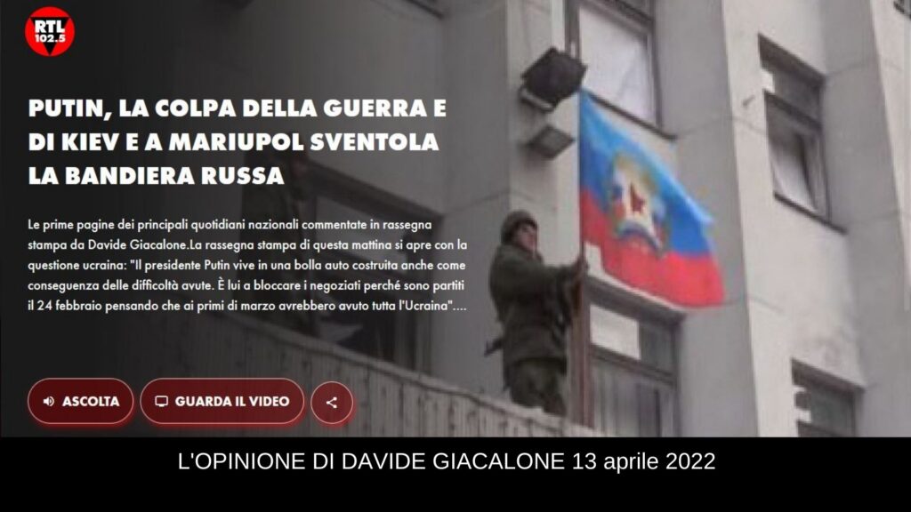 Davide Giacalone rtl 13 aprile