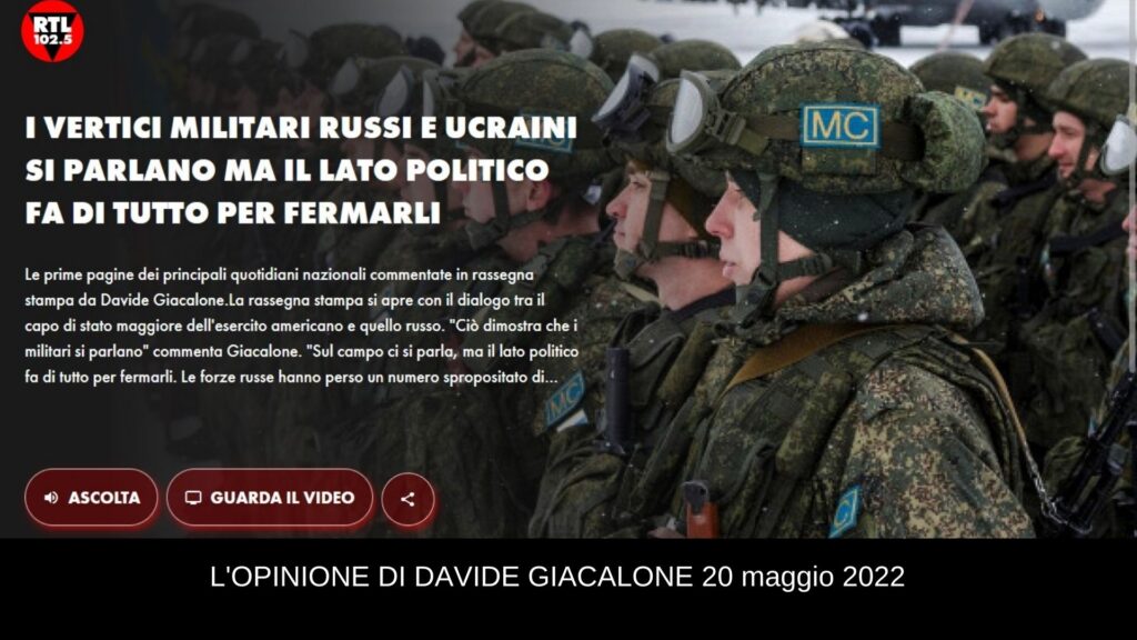 Davide Giacalone rtl 20 maggio