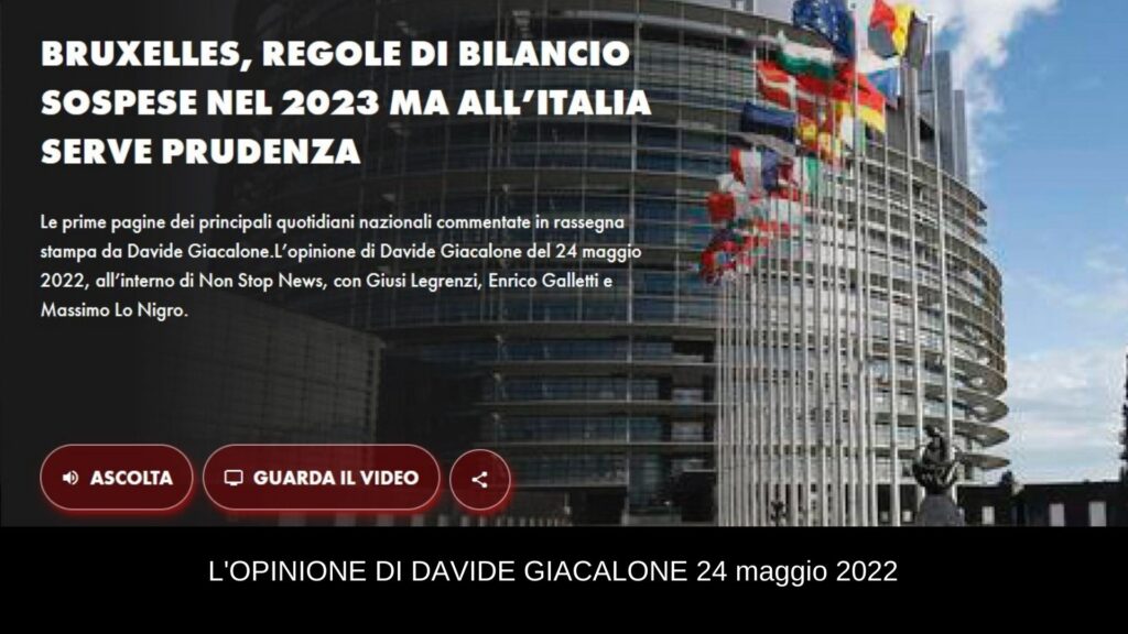 Davide Giacalone rtl 24 maggio 2022
