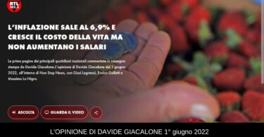 Davide Giacalone rtl 1° giugno 2022