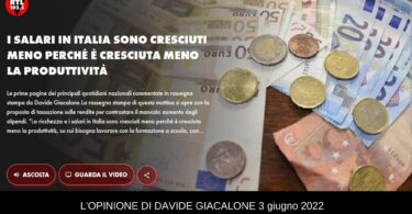 Davide Giacalone rtl 3 giugno 2022