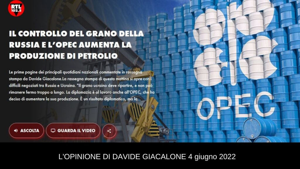 Davide Giacalone rtl 4 giugno 2022