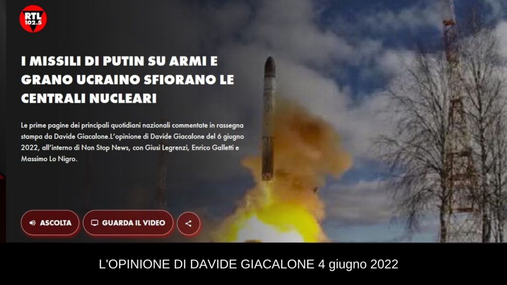 Davide Giacalone rtl 6 giugno 2022