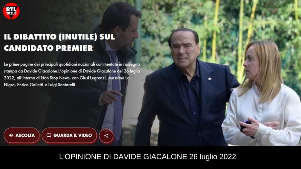 Premier de che?