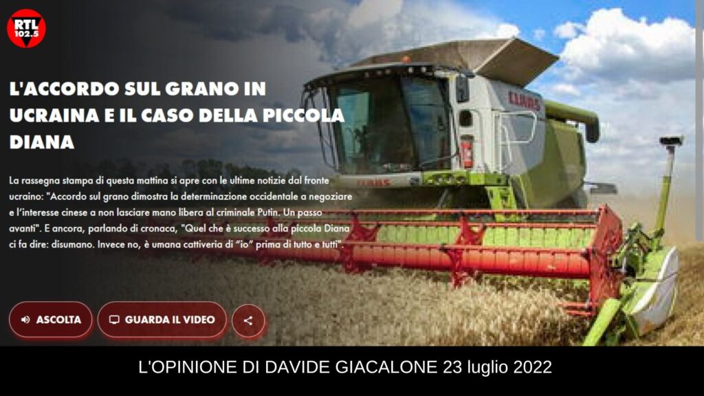 Davide Giacalone rtl 23 luglio 2022