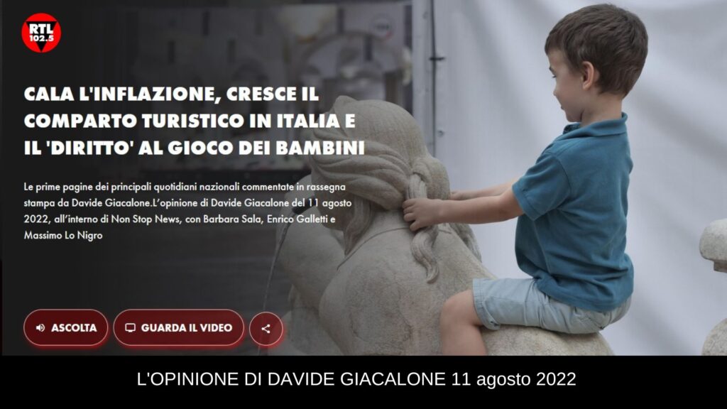 Davide Giacalone rtl 11 agosto