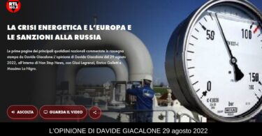 Davide Giacalone rtl 29 agosto 2022