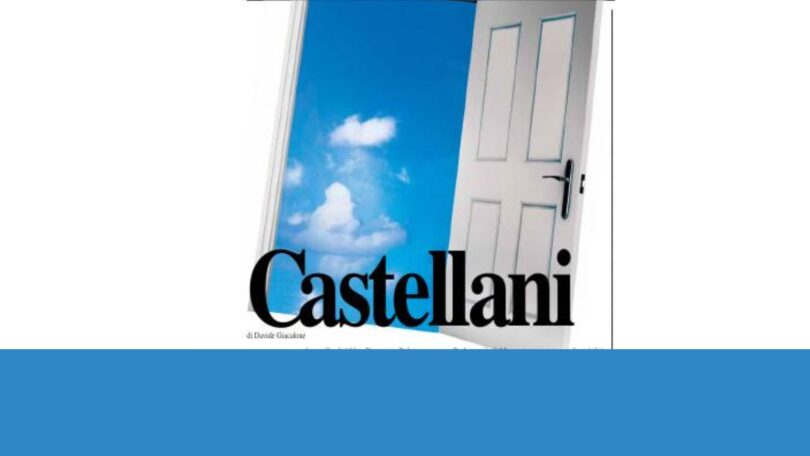 Porta aperta sul cielo con la scritta “Castellani”, editoriale sul vertice Ue ad Alden-Biesen e le scelte su debito comune e Mes