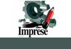 Ingranaggio rotto con provetta rossa: simbolo delle difficoltà delle imprese