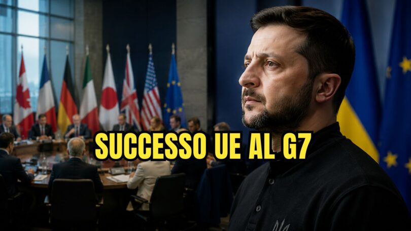 Zelensky durante un vertice internazionale mentre Europa e alleati discutono il sostegno all'Ucraina contro l'invasione russa.llustrazione Zelensky durante un vertice internazionale mentre Europa e alleati discutono il sostegno all'Ucraina contro l'invasione russa.